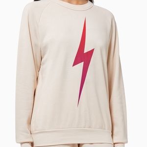 Aviator Nation Lightening Bolt Sweatshirt Medium